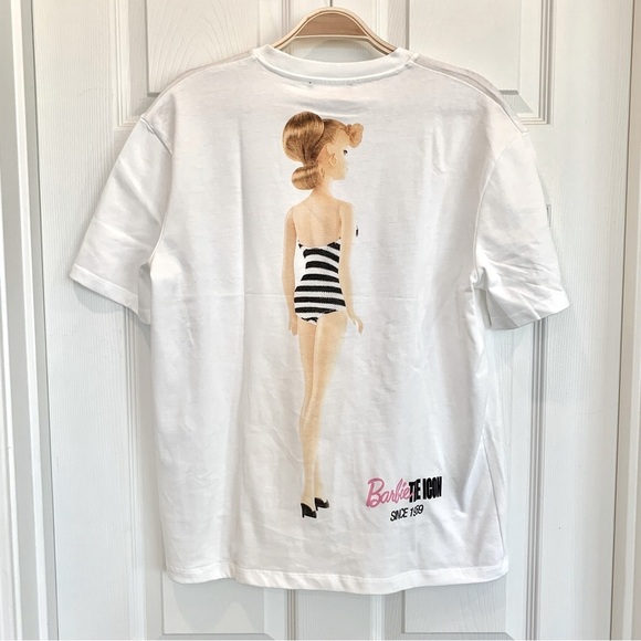 [🌟 PRICE FIRM] ZARA Barbie Striped Swimsuit Graphic T-Shirt Short Sleeves Tee - Picture 8 of 10